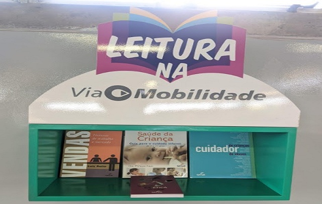 ViaQuatro e ViaMobilidade incentivam leitura com doação de livros nas estações