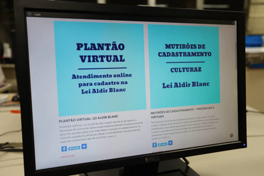 Santo André oferece plantão virtual sobre Lei Aldir Blanc