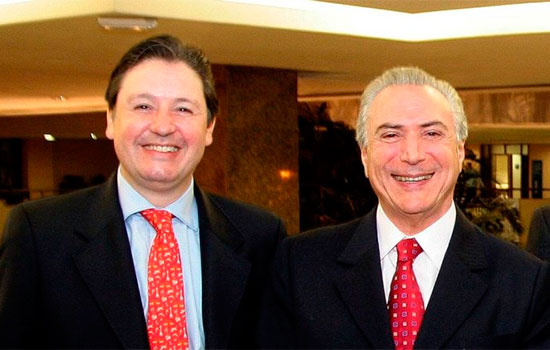 Rodrigo Rocha Loures e o presidente Michel Temer