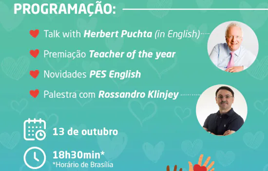 Encontro on-line gratuito promete Dia dos Professores ainda mais especial