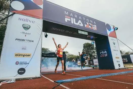 Maratona fila contou com mais de três mil atletas competindo em SP