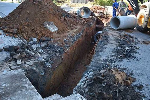 Ribeirão Pires constrói nova galeria pluvial na Kaethe Richers