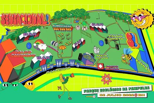 Festival Sensacional! revela mapa oficial com palco inédito de música eletrônica