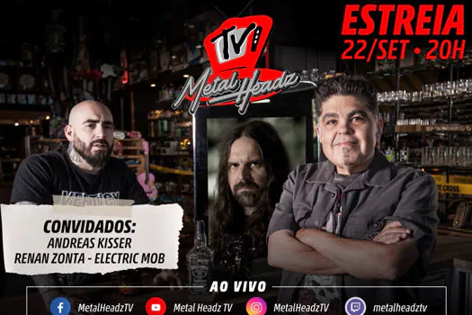 Metal Headz TV estreia com Andreas Kisser e Renan Zonta