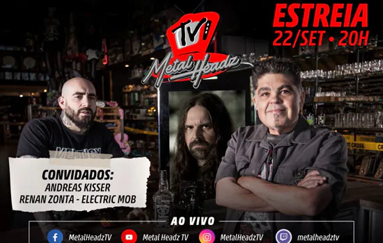 Metal Headz TV estreia com Andreas Kisser e Renan Zonta