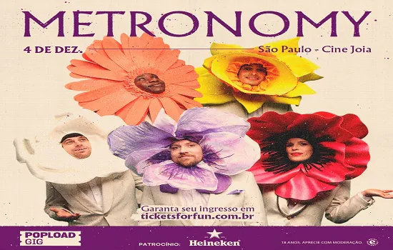 POPLOAD Gig anuncia atualizações na agenda da banda inglesa Metronomy