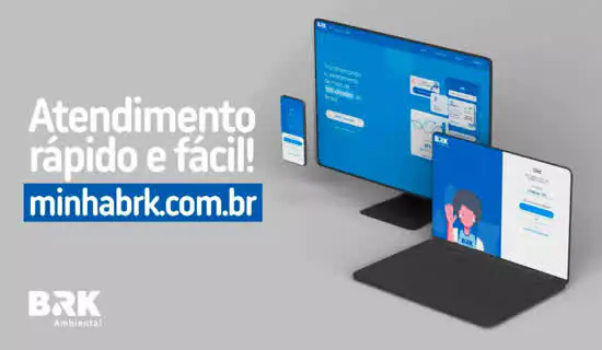 Confira os canais de atendimento da BRK Ambiental para solicitar serviços