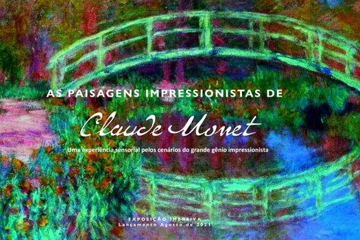 Exposição ‘Paisagens Impressionistas de Monet’ recria época, vida e obra do Pintor Francês