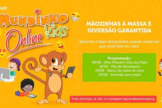 Grand Plaza Shopping oferece diversão online para as crianças