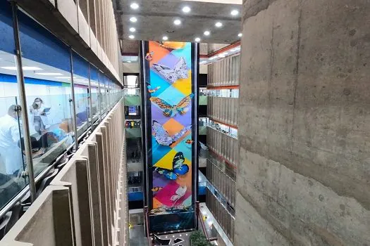 No Dia Mundial do Doador de Sangue, Eduardo Kobra assina mural no Hospital das Clínicas