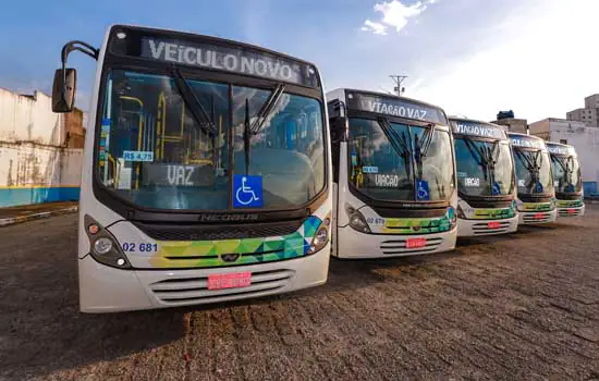 Mais cinco novos ônibus começam a circular em Santo André