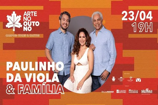 Paulinho da Viola & Família se apresentam neste fim de semana, em Campos do Jordão (SP)