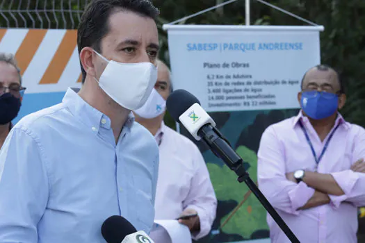 Sabesp inicia obra para levar água às torneiras de moradores do Parque Andreense