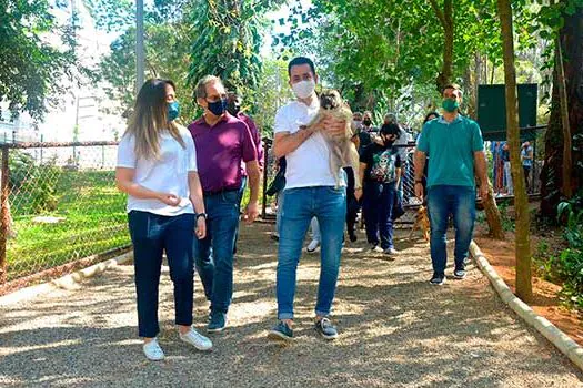 Parque Celso Daniel ganha espaço para atividades com animais de estimação