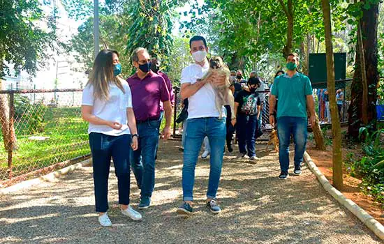 Parque Celso Daniel ganha espaço para atividades com animais de estimação