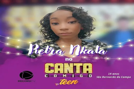 Cantora do ABC Paulista, Pietra Nkala, está na nova edição do “Canta Comigo Teen”_x000D__x000D_