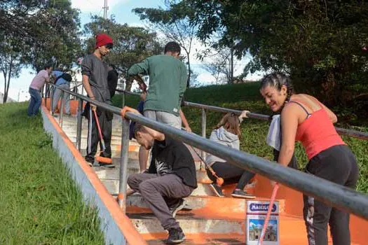 Com cor e vida, escadaria de São Bernardo recebe ação de revitalização a partir de sábado