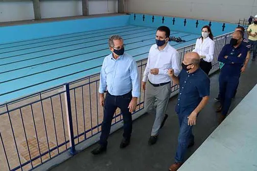 Obras de modernização da piscina olímpica do Pedro Dell’Antonia chegam à fase final