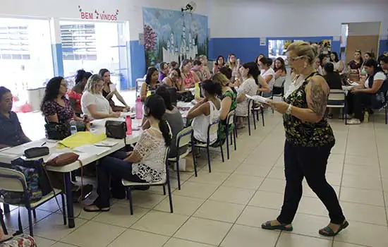 Professores de Ribeirão Pires participam de planejamento escolar