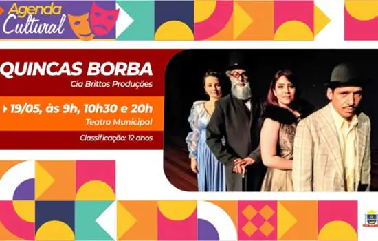 Teatro Municipal de Mauá será palco da peça Quincas Borba