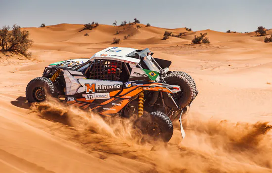 Rodrigo Luppi/Maykel Justo fecham em 3º nos UTVs no 1º dia do Rally do Marrocos