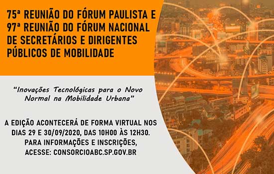 Reunião conjunta dos fóruns paulista e nacional de Mobilidade Urbana começa nesta terça