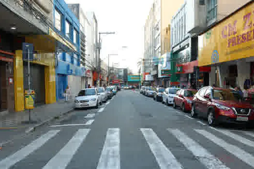 Trecho da rua Senador Fláquer, no Centro de Santo André, vai ganhar calçadão