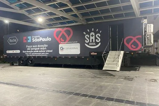 Hemocentro itinerante SAS Brasil estará em Osasco (SP) no dia 22 de março