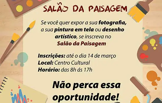 Ribeirão Pires abre inscrições para exposição “Salão da Paisagem”