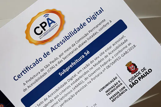 Portal da Transparência da Prefeitura será certificado com Selo de Acessibilidade Digital