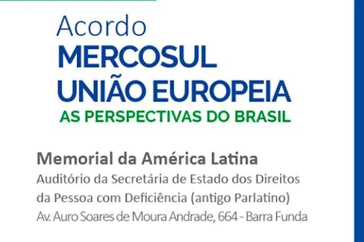 Memorial da América Latina realiza seminário sobre acordo entre Mercosul e União Europeia