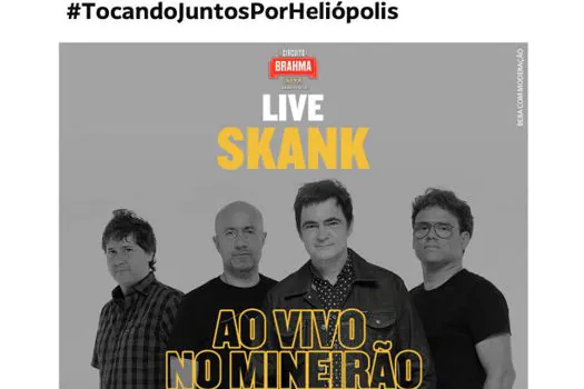 Skank anuncia live para arrecadar doações para o Instituto Baccarelli