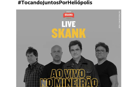 Skank anuncia live para arrecadar doações para o Instituto Baccarelli