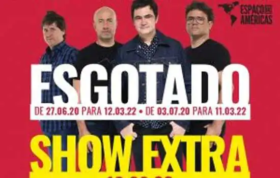 Últimos ingressos para o show do Skank no Espaço das Américas