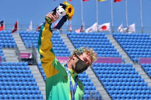 Pedro Barros conquistou medalha de prata no Skate Park