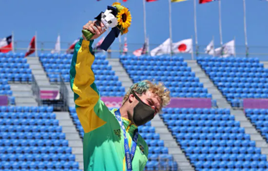 Pedro Barros conquistou medalha de prata no Skate Park