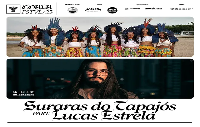 Coala Festival acolhe carimbó com Suraras do Tapajós e Lucas Estrela e hits de Simone