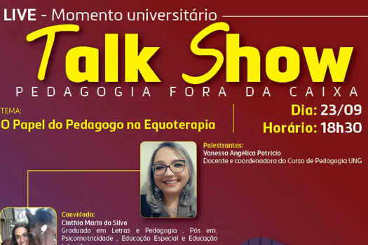 Papel do Pedagogo na Equoterapia é tema de Talk Show