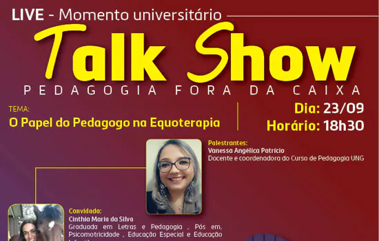 Papel do Pedagogo na Equoterapia é tema de Talk Show