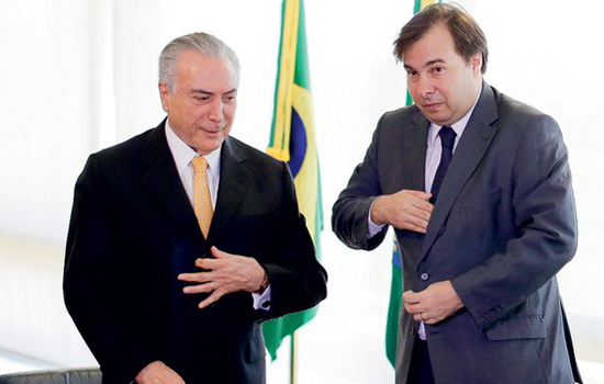 Michel Temer e Rodrigo Maia