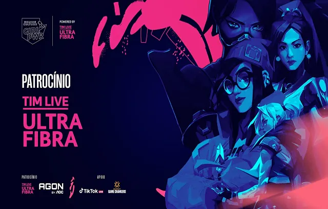 Chegou a 6ª edição do Girl Pwr Valorant com o patrocínio TIM Live Ultrafibra