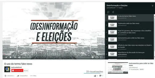 TSE estreia série de vídeos sobre (Des)Informação e Eleições