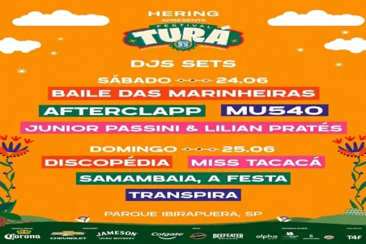 Turá anuncia line-up completo de DJs