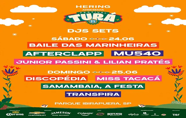 Turá anuncia line-up completo de DJs