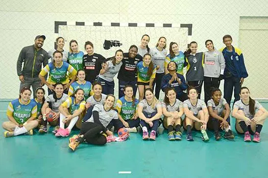 Handebol feminino de Tabapuã acompanha treino de São Bernardo