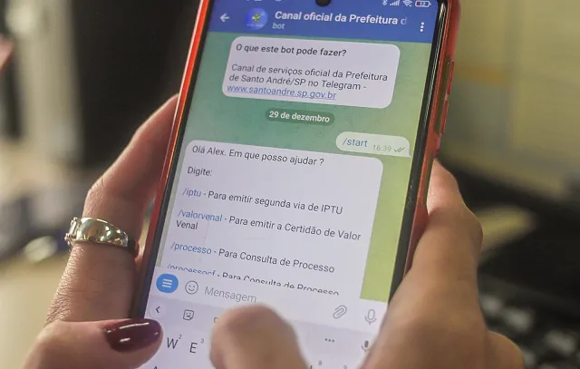Santo André lança canal de atendimento no Telegram