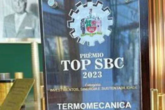 Termomecanica recebe Troféu Top SBC 2023 da Prefeitura de São Bernardo