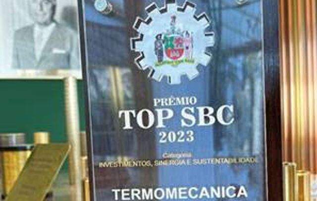 Termomecanica recebe Troféu Top SBC 2023 da Prefeitura de São Bernardo