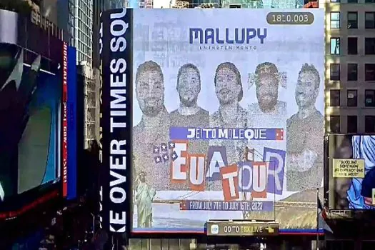 Tour do Jeito Moleque nos EUA ganha destaque na Times Square