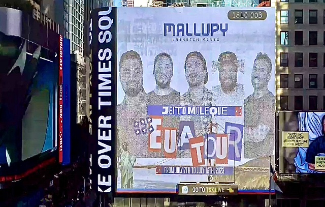 Tour do Jeito Moleque nos EUA ganha destaque na Times Square